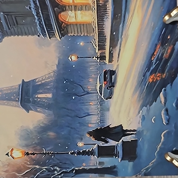 4x6 Paris Eiffel Tower Fantasy Watercolor Oil‎ Painting Wall Art Print - Picture 6 of 7